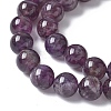 Natural Amethyst Beads Strands G-M445-8MM-01D-5