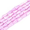 Anti-Tarnish Electroplate Glass Beads Strands GLAA-T025-27G-1