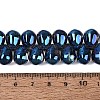 Electroplate Baking Paint Transparent Glass Beads Strands GL-N005-02A-C06-4