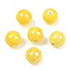 Glazed Porcelain Round Beads X-PORC-S489-10mm-10-4