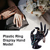 Plastic Ring Display Hand Model RDIS-WH0004-03A-WH-6