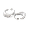 Non-Tarnish 304 Stainless Steel Twist Teardrop Stud Earrings EJEW-P258-25P-2