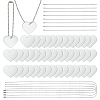 50Pcs Aluminum Big Pendants ALUM-OC0010-01A-1