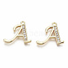 Brass Micro Pave Clear Cubic Zirconia Pendants LS-KK-S360-053A-NF-2
