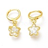 Brass Huggie Hoop Earrings EJEW-Z003-04G-1