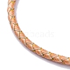 Polyester Cord Braided Bracelet Makings MAK-Z003-01G-09-2