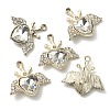 Alloy Rhinestone Pendants ALRI-YW0001-08-2