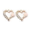 Alloy Crystal Rhinestone Connector Charms PALLOY-E014-04LG-01-2