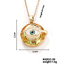 Vintage Sparkling Rhinestone Eye Pendant Necklaces NM4896-7-1