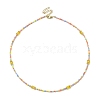 Natural Mixed Gemstone & Glass Seed Beaded Necklace NJEW-JN04425-3