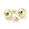 Brass Stud Earrings EJEW-I300-04B-G-2