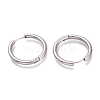 Tarnish Resistant 201 Stainless Steel Huggie Hoop Earrings EJEW-O095-05-07-2