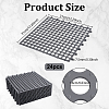 24Pcs Square PVC Plastic Anti-slip Mat for Shower Room AJEW-WA0001-88-2