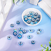 30Pcs Printed Transparent Resin European Beads RESI-TADJ0001-03F-4