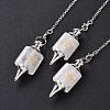 Natural Quartz Crystal Dowsing Pendulum Big Pendants G-A207-02P-08-3