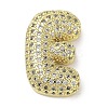 Rack Plating Brass Micro Pave Clear Cubic Zirconia Pendants X-KK-R163-05E-G-1