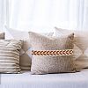 about 10.5~11 yards Ethnic Style Polycotton Jacquard Leaf Ribbons OCOR-GO0001-15D-6