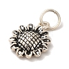 925 Sterling Silver Sunflower Charms STER-K180-03AS-2