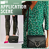 1Pc Black PU Imitation Leather Adjustable Bag Straps AJEW-CL0002-19P-5