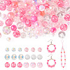 Transparent & Opaque Acrylic Bead OACR-TAC0002-08B-1