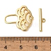 Brass Toggle Clasps KK-N254-84G-4