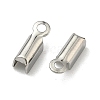 Tarnish Resistant 304 Stainless Steel Folding Crimp Ends X-STAS-R063-28-3