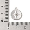 Non-Tarnish 304 Stainless Steel Pendants STAS-L022-051A-P-3