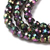 Electroplate Glass Beads Strands LS-GLAA-H021-01A-FP14-4