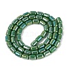 Electroplate Opaque Glass Beads Strands EGLA-Q132-03A-C03-2