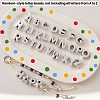 50Pcs UV Plating Acrylic Beads MACR-SP0002-27A-7