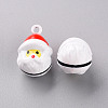 Christmas Baking Painted Brass Bell Pendants KKB-S002-007-2