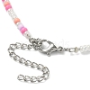 Glass Seed Beaded Necklace NJEW-JN04360-6