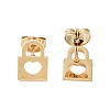 Vacuum Plating 304 Stainless Steel Stud Earrings for Women EJEW-A048-40D-G-2