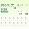 Resin Clip-on Earring Findings X1-FIND-H046-12-01-3