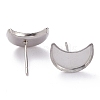 Non-Tarnish 304 Stainless Steel Stud Earring Settings STAS-J032-11-3