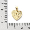 Brass Micro Pave Clear Cubic Zirconia Pendants KK-A221-19A-G-3