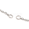 Tarnish Resistant 304 Stainless Steel Cable Chains Necklace Makings AJEW-P119-04A-P-2