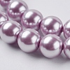 Eco-Friendly Dyed Glass Pearl Round Beads Strands HY-A002-8mm-RB013-3