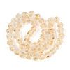 Handmade Gold Foil Glass Beads Strands FOIL-N029-04A-2