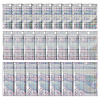 60Pcs 3 Styles Laser Plastic Resealable Bags ABAG-TA0001-56C-2