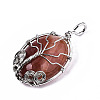 Natural Agate Pendants G-T131-21-2