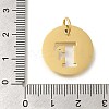 Ion Plating(IP) 304 Stainless Steel Pendants STAS-M074-01G-F-3