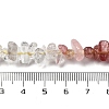 Natural Quartz Crystal & Lemon Quartz & Strawberry Quartz Beads Strands G-L610-A10-01-4