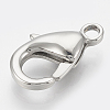 304 Stainless Steel Lobster Claw Clasps STAS-T033-25F-2