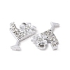 Alloy Crystal Rhinestone Pendants X-ALRI-H004-28P-2