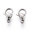304 Stainless Steel Lobster Claw Clasps STAS-T065-11mm-34P-1