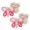 ARRICRAFT 2Pcs Alloy Rhinestone Detachable Shoe Buckle Clips FIND-AR0004-59-1