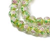 Handmade Foil Lampwork Beads Strands FOIL-S136-001H-3