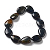 Natural Blue Tiger Eye(Dyed & Heated) Beads Strands G-P528-L20-01-3