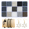 15 Styles Glass Seed Beads SEED-WR0001-12-1